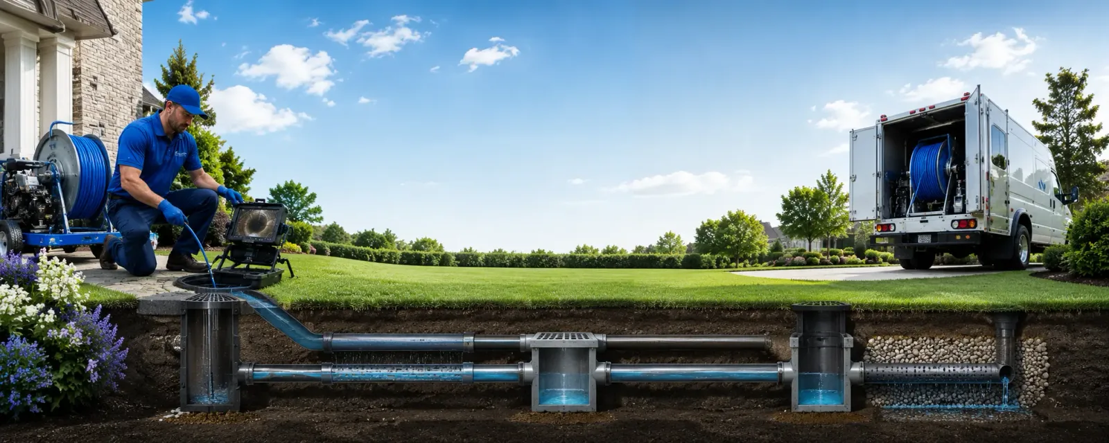 Outdoor drain cleaning information for Kite, GA